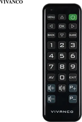 VIVanco™Zapper Ersatz Fernbedienung, kompatibel mit Sony, sofort einsatzbereit, große Tasten, einfache Bedienung