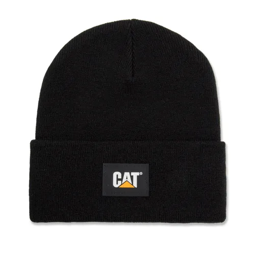 CAT Strickmütze Label Cuff schwarz von Cat