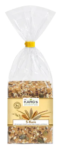 Knäcke 5-Korn 10 x 200 g Beutel Dr. Karg 1 kg/15,95 € g1 von Dr. Karg