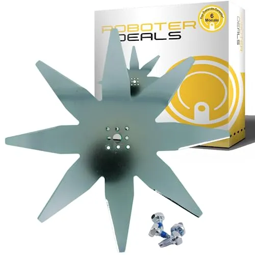 Roboter Deals - Messer, Ersatzmesser, Edelstahl-Klinge (25 cm mit 8 Klingen) für die Wiper Blitz Serie und Ambrogio L60, L60 B, L60 Plus, L60 Elite, L60 Elite S+, L60 Deluxe, L60 Deluxe Plus