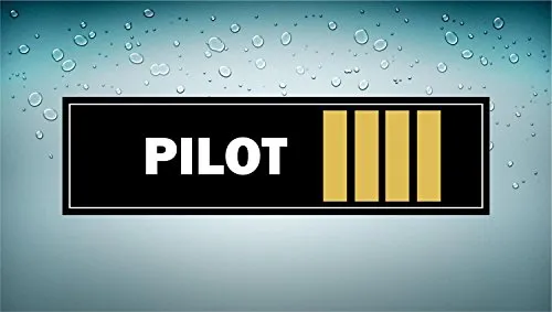 Akachafactory Selbstklebend Sticker Auto Flugzeug Aeroport Treiber Pilot Epaulette