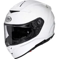 Premier Devil U8 Helm, weiß, Größe M für Männer - Motorradhelm aus Dyneema-, Carbon- und Aramidfaser, leicht und widerstandsfähig, mit Pinlock®-Antibeschlagsystem für klare Sicht und waschbaren Innenpolstern.