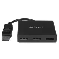 StarTech.com Triple Head DisplayPort 1.2 Multi Monitor MST Hub - Video Audio Switcher, ermöglicht den Anschluss von bis zu drei Monitoren für optimierte Multitasking-Erlebnisse