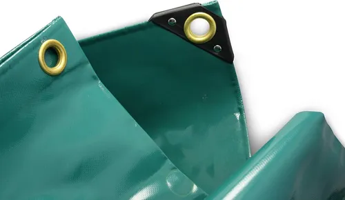 PVC LKW Plane Abdeckplane 1,5 x 10 m - 650g/m² grün - Robuste PVC Abdeckplane für LKWs, wetterfest und langlebig, ideal zum Schutz vor Regen und Schmutz.