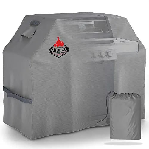 SANZARO Grill Abdeckhaube Wetterfest – 600D Oxford mit Ripstop-Textilgewebe, BBQ Abdeckplane Wasserdicht für Weber Brinkmann Char Broil, Cover Grillabdeckung Winterfest Schutzhülle - 76 x 66 x 109 cm