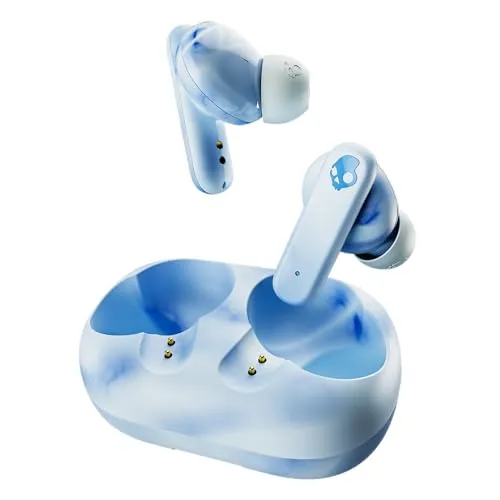 SKULLCANDY EcoBuds True Wireless In-ear Kopfhörer - Bluetooth Kopfhörer in Cloud Blue, umweltfreundlich und mit hervorragendem Klang für Musikliebhaber.