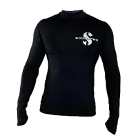 Scubapro Swim UPF-50 Long Sleeve Rash Guard - Herren Gr. M - Bademode mit UPF-50 UV-Schutz, ideal für Pooltraining und Sonne. Chlorbeständig und aus hochwertigem Polyester für langanhaltende Farbechtheit.