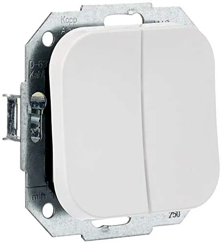 Kopp 688502009 DONAU Serienschalter, arktis-weiß