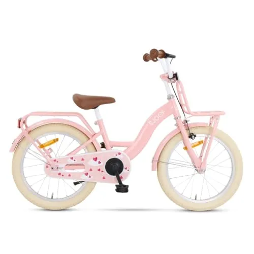 Produktbild SJOEF Classic Kinderfahrrad 18 Zoll – Rosa, ideal für 5-7 Jahre