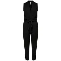 JDY Damen Jumpsuit JDYHoney 15219960 Black L - Eleganter Jumpsuit für Damen aus hochwertigem Polyester und Elasthan. Mit V-Schnitt und taillierbarem Design, perfekt für vielseitige Styles von lässig bis chic.