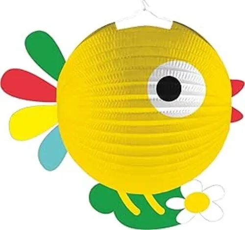 Laterne St. Martin Küken gelb rund 25 cm Lampion Party 13054