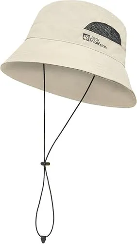 JACK WOLFSKIN Herren VENT BUCKET HAT - Stirnbänder: Der VENT BUCKET HAT bietet optimalen Sonnenschutz mit luftdurchlässigen Mesh-Seiten und schnelltrocknendem TEXADRI-Material für höchsten Tragekomfort.
