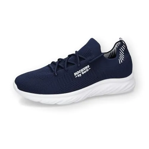 Dockers by Gerli Herren Low-Top Sneaker - Herren-Sneaker mit atmungsaktivem Textil-Obermaterial, ideal für Freizeit und Alltag - bequem und stilvoll in Navy.