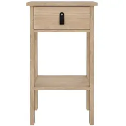 P & B Nachtschrank Madrid 172301, Eiche, 1 Schublade, stilvoller Nachttisch für Ihr Schlafzimmer