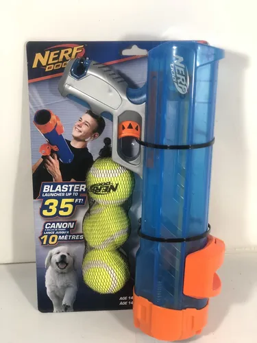 Nerf Dog Durchsichtig Tennisball Blaster mit 3 Bällen