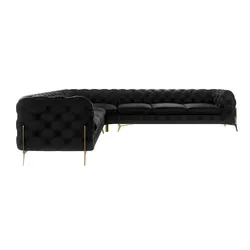 S-STYLE MÖBEL Chesterfield Ecksofa Nova in schwarz von S-STYLE MÖBEL