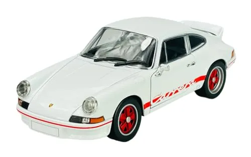 Welly Porsche 911 Carrera RS 2.7 Weiss 1/24 1:24 Metall Modell Auto Die Cast Neu im Kasten