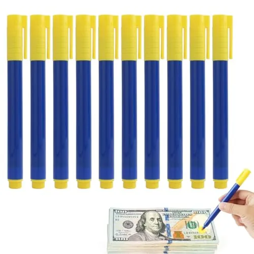 Stück BanknotenprüFungsstiften, Geeignet Zur Erkennung Von FäLschungen In Euro, Dollar Und Pfund, ErmöGlicht Schnelle Und üBerprüFung Von Banknoten Und Eignet FüR GeschäFts- Und Privatgebrauch 10