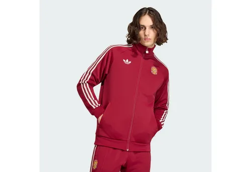 adidas Performance Trainingsjacke SPANIEN ORIGINALS JACKE - Hochwertige Trainingsjacke aus Interlock-Gewebe für dauerhaften Komfort. Mit hohem Kragen und Reißverschluss vereint sie Funktionalität und Stil – perfekt für Fußballfans und den urbanen Alltag.