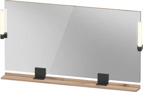 Duravit Sivida Spiegel, Diamantschwarz Matt, 1330x36x650mm von Duravit