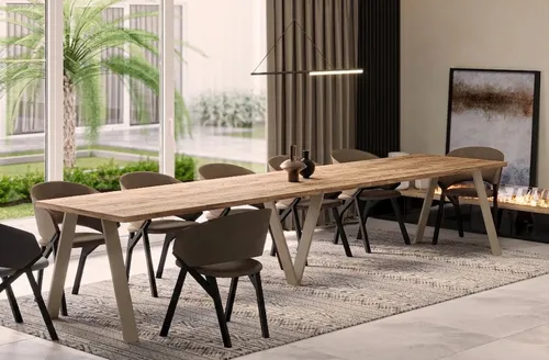 Endo-Möbel Esstisch Lungo XXL ausziehbar 130-405 cm