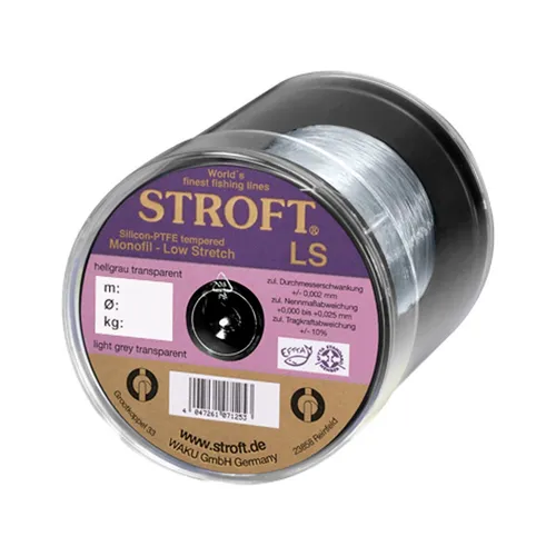 Stroft LS 0,20mm 4,4kg 200m Hellgrau Transparent Monofile Angelschnur 0,08€/1m