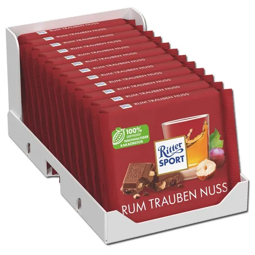 Ritter Sport Rum Trauben Nuss 12 x 100g