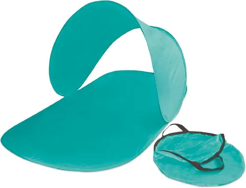 EXPLORER My Note Deco Strandmuschel Pop Up 142 x 70 x 50 cm blau türkis - Praktische Strandmuschel Pop Up in türkis, 142 x 70 x 50 cm. Ideal für entspannte Tage am Strand oder im Garten. Schnell aufgestellt und leicht transportierbar mit Aufbewahrungstasche. Bietet angenehmen Schatten für entspannte Momente.