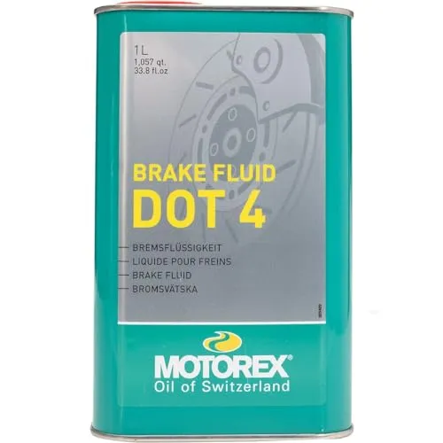 Motorex Brake Fluid DOT 4 Bremsflüssigkeit, Yellow, 1 Liter