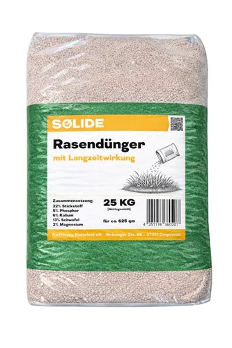 SOLIDE Rasendünger mit Langzeitwirkung 25kg