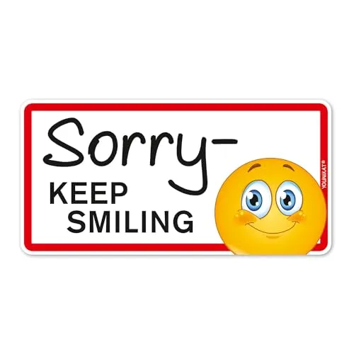 Fahrzeug-Aufkleber Sorry