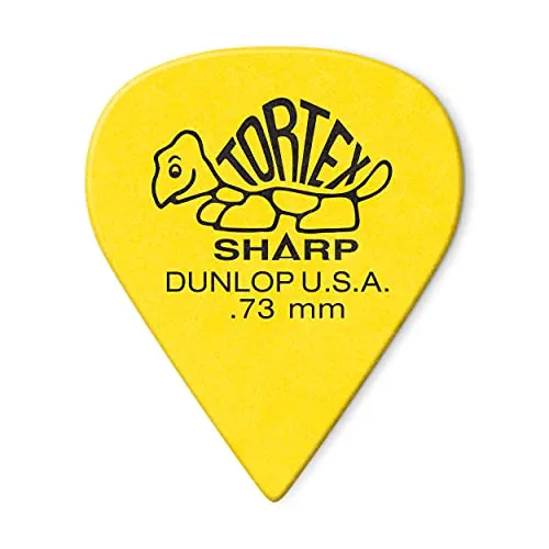 JIM DUNLOP Plektrum Tortex Sharp 0,73mm 12 Stück