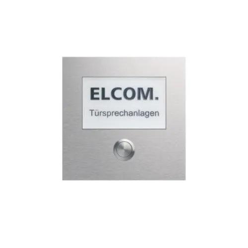 Elcom 1-Taster+ gr.Schild CZM-210 Funktionsmodule 5810125 1-Taster+