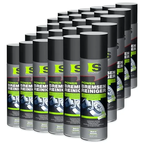 Spraytive 30 x 500ml Power Bremsenreiniger Spray - Hochwirksamer Industriereiniger und Kaltreiniger: Entfernt Schmutz, Öl, Fett, Rost und Bremsflüssigkeit – Made in Germany