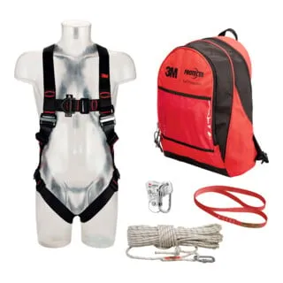 3M PROTECTA Vertikal Set, 2 Punkt Auffanggurt und mehr - Sonstige Elektroinstallationsartikel, sicheres Arbeiten in der Höhe mit umfassendem Schutz und praktischem Rucksack für einfachen Transport.