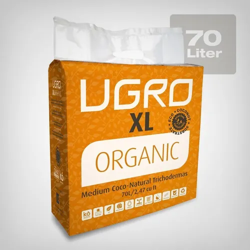 UGro Coco Block XL Organic 5kg 70L Bio OMRI Kokossubstrat torffrei Indoor/Out...