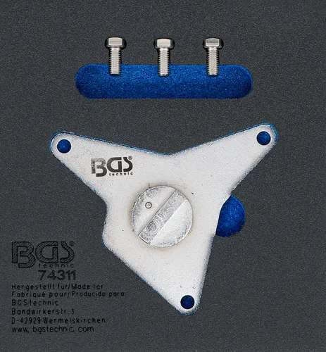 BGS Werkstattwageneinlage 1/6: Nockenwellen-Einstellwerkzeug für Alfa Romeo, Fiat & mehr - Motoreninstandsetzung, präzises Einstellwerkzeug für Nockenwellen, kompatibel mit Alfa Romeo, Fiat, Lancia, Jeep und Chrysler.