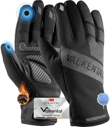 Valkental® wasserdichte Fahrradhandschuhe mit 3M Isolation von Valkental