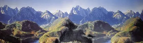 Faller 180512 H0 Modellbahn Hintergrund Neuschwanstein