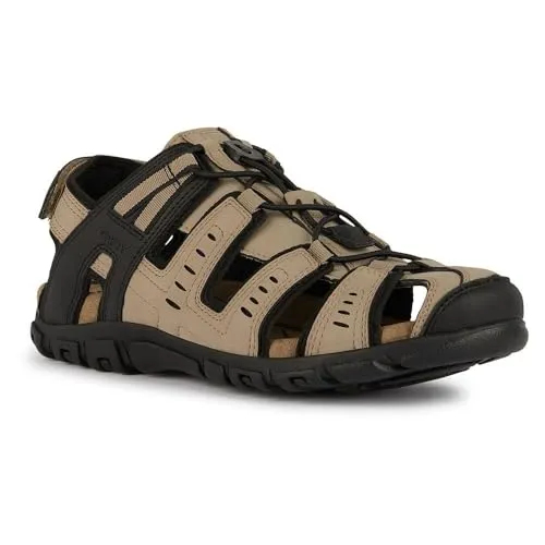 Geox Herren Uomo Strada C Sport Sandal, LT Taupe, 42 EU - Wanderschuhe mit flachem Absatz und mittlerer Schuhweite, ideal für gemütliche Wanderungen im Freien.