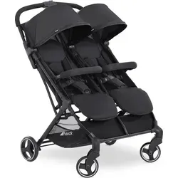 hauck Zwillingsbuggy Swift X Duo - Einhändig Klappbar für Zwillinge - Komfortabler Kinderwagen für 2 Kinder bis je 15 kg, einhändig klappbar und mit Liegefunktion, ideal für unterwegs und zuhause.
