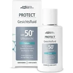 Medipharma Cosmetics Protect Gesichtsfluid LSF 50+ Sonnencreme - Schutz für Ihr Gesicht mit LSF 50+, speziell entwickelt zur Pflege nach Retinal-Anwendungen. Ideal für eine intensive Hautpflege und zuverlässigen UV-Schutz.