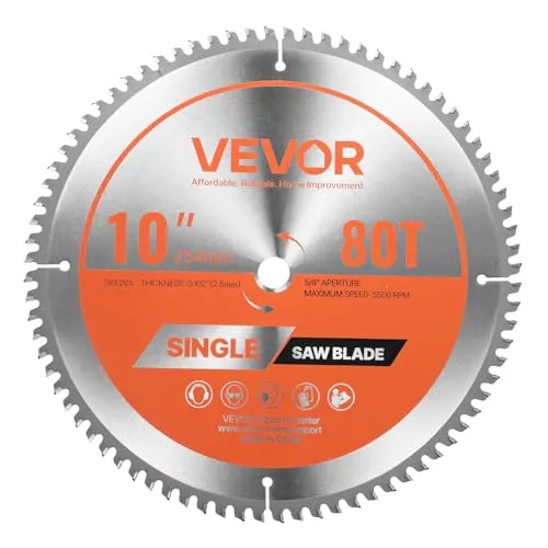 VEVOR Kreissägeblatt 254 mm – 80 Zähne für Aluminium