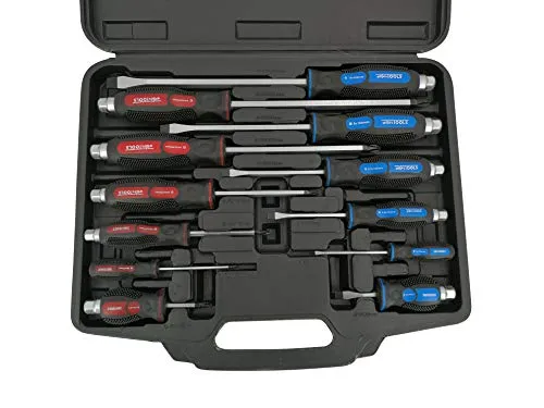 Schraubendreher-Satz 12-tlg. Schlitz Kreuzschlitz Philips Softgriff