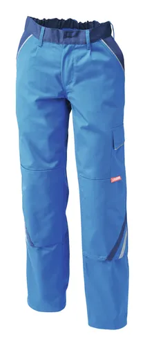 Planam Bundhose Highline Größe 58 - kornblau/marine - Hochwertige Bundhose für Profis, strapazierfähig und komfortabel, ideal für den Einsatz in Handwerk und Industrie.