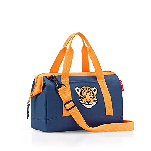 Reisenthel Kids Allrounder Reisetasche XS - Tiger Navy - Reisetaschen für Kinder, ideal für kleine Abenteurer mit 8 Litern Fassungsvermögen und einem niedlichen Tiger-Motiv in Navy-Blau, perfekt für unterwegs.