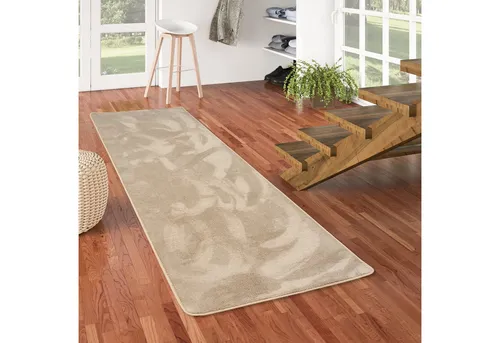 Snapstyle Luxus Teppichläufer Beige, 100x100 cm - Eleganter Teppichläufer in Beige, ideal für stilvolle Akzente in Ihrem Zuhause. Die rutschfeste Rückseite sorgt für Sicherheit, während die hohe Materialdichte von 1800 g/m² für Komfort und Langlebigkeit steht.