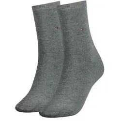 Tommy Hilfiger 2P Women Classic Casual Socks Grau Gr 35/38 Damen