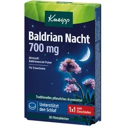 Kneipp Baldrian Nacht 700 mg Filmtabletten