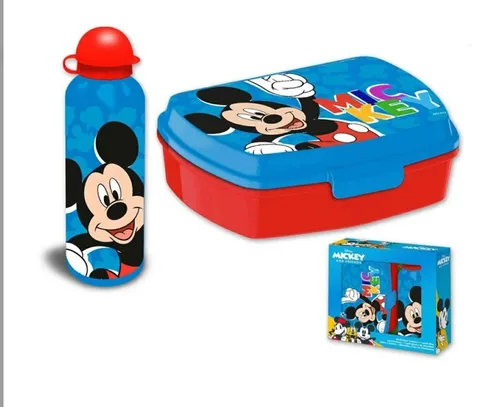 Lunch-Set Aus Trinkflasche Und Brotdose Disney Mickey Mouse